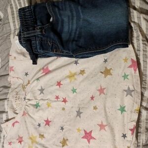 Vigoss star shirt girls S, Levi's pants 6